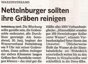 Bergedorfer Zeitung 28.10.17 - Grabenschau in Nettelnburg