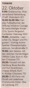 Bergedorfer Zeitung 22.10.16 - Termine
