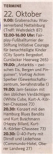 Bergedorfer Zeitung 22.10.16 - Termine