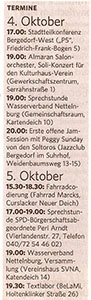 Bergedorfer Zeitung 4.10.16 - Termine