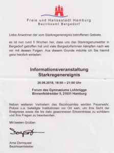 Einladung der Behörde 26.6.18 Starkregen