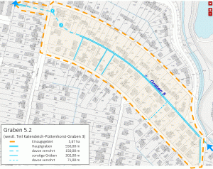 Einzugsgebiet des Grabens 5 Westteil